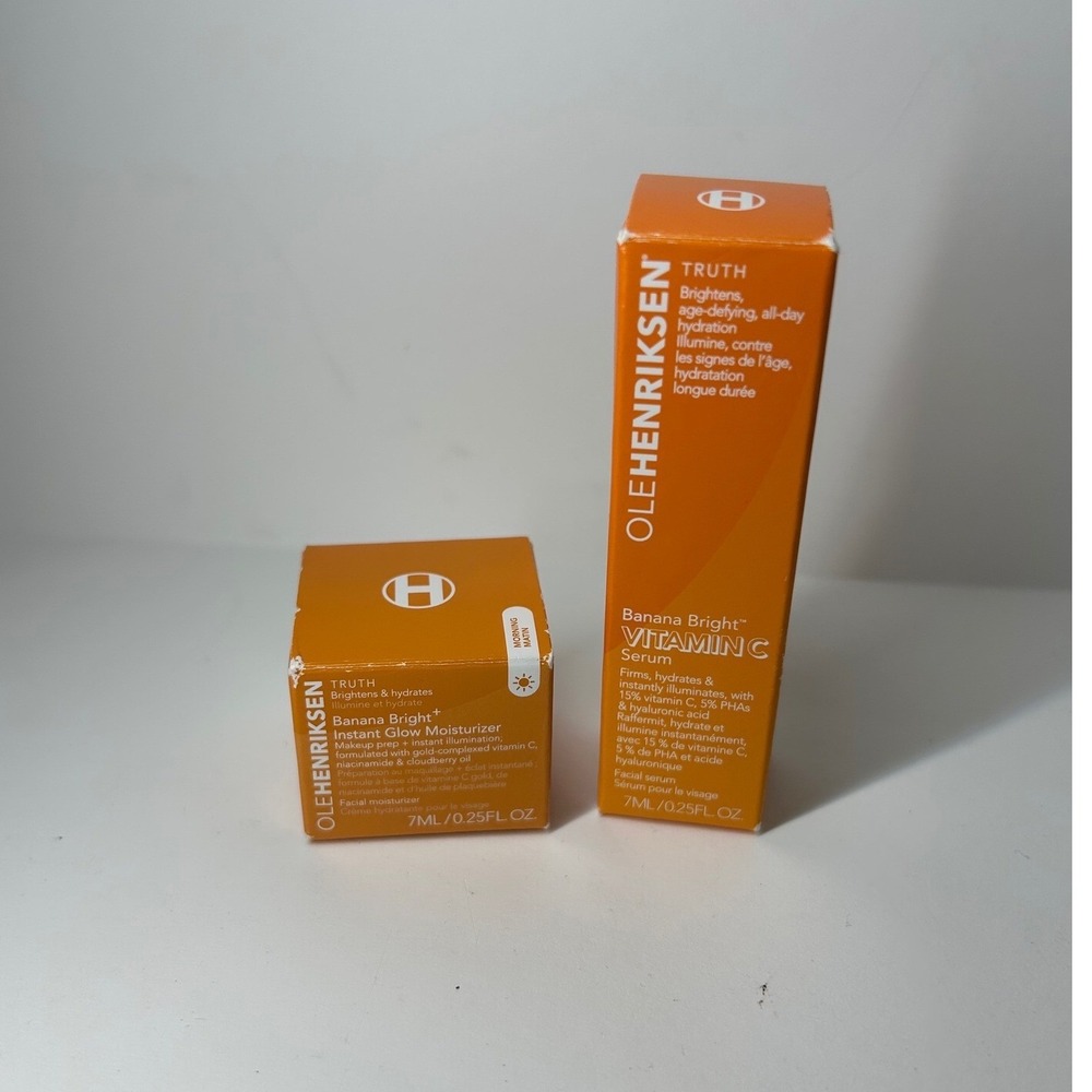 Ole Henriksen Banana Bright+ Vit C Serum and Instant Glow Moisturizer Set 7ml